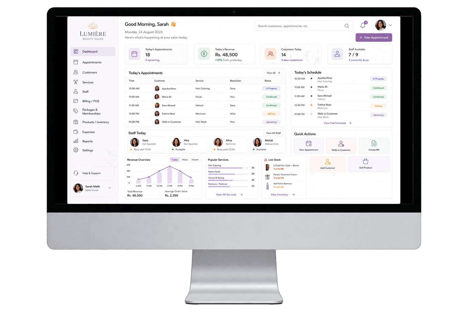 Beauty Parlor Management Software
