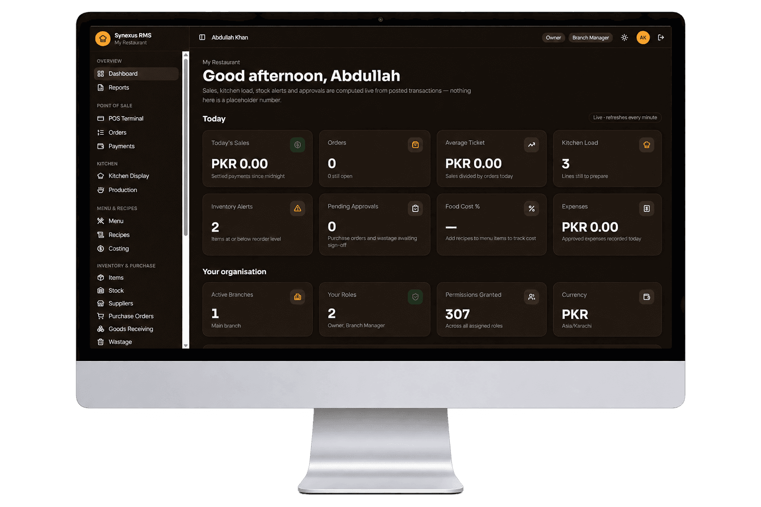 RMS – Restaurant Management System